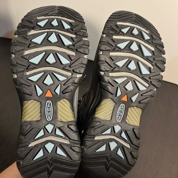 NWOB Keen Targhee III Waterproof Mid Hiking Shoes Magnet/Atlantic Blue Womans 7 - Picture 13 of 15